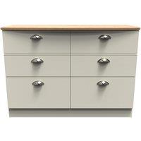 Ready Assembled 2 U Albert 6 Drawer Wide Chest (Ready Assembled) in Cream