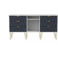 Ready Assembled 2 U Dallas 6 Drawer Sideboard (Ready Assembled) in Dark Blue