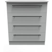 Ready Assembled 2 U Howard 4 Drawer Chest (Ready Assembled) in Dark Grey