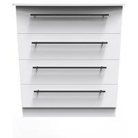 Ready Assembled 2 U Howard 4 Drawer Chest (Ready Assembled) in White