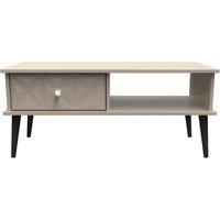 Ready Assembled 2 U Toledo 1 Drawer Coffee Table (Ready Assembled) in Light Brown