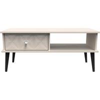 Ready Assembled 2 U Toledo 1 Drawer Coffee Table (Ready Assembled) in Taupe