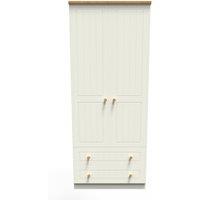 Ready Assembled 2 U Lancaster 2 Door 2 Drawer Wardrobe (Ready Assembled) in Cream