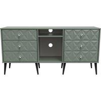 Ready Assembled 2 U Toledo 6 Drawer Sideboard (Ready Assembled) in Pale Green