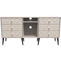 Ready Assembled 2 U Toledo 6 Drawer Sideboard (Ready Assembled) in Taupe