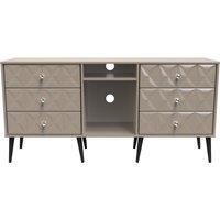 Ready Assembled 2 U Toledo 6 Drawer Sideboard (Ready Assembled) in Light Brown