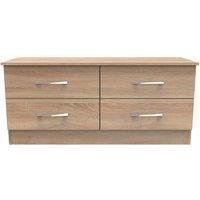 Ready Assembled 2 U Hampshire 4 Drawer Bed Box (Ready Assembled) in Light Oak