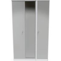 Ready Assembled 2 U Taunton Triple Mirror Wardrobe (Ready Assembled) in Mid Grey