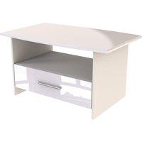 Ready Assembled 2 U Harrow Bottom Drawer Coffee Table (Ready Assembled) in White