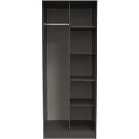 Ready Assembled 2 U Fuji Open Wardrobe (Ready Assembled) in Dark Grey