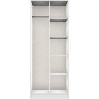 Ready Assembled 2 U Fuji Open Wardrobe (Ready Assembled) in White