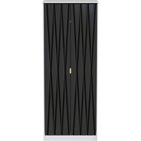 Ready Assembled 2 U Dallas 2 Door Wardrobe (Ready Assembled) in Black