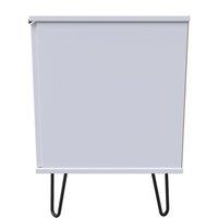Ready Assembled 2 U Fuji 2 Door 1 Drawer Wide TV Unit (Ready Assembled) in White