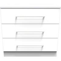 Ready Assembled 2 U Chester 3 Drawer Chest (Ready Assembled) in White