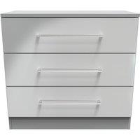 Ready Assembled 2 U Chester 3 Drawer Chest (Ready Assembled) in Dark Grey