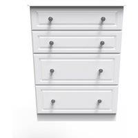 Ready Assembled 2 U Kendal 4 Drawer Deep Chest (Ready Assembled) in Off-White