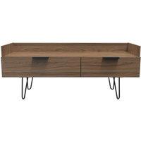 Ready Assembled 2 U Fuji 2 Drawer TV Unit (Ready Assembled) in Dark Brown