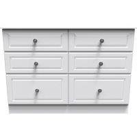 Ready Assembled 2 U Kendal 6 Drawer Wide Chest (Ready Assembled) in Off-White
