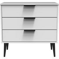 Ready Assembled 2 U Fuji 3 Drawer Chest (Ready Assembled) in White