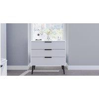 Ready Assembled 2 U Fuji 3 Drawer Chest (Ready Assembled) in Mid Grey
