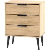 Ready Assembled 2 U Fuji 3 Drawer Chest (Ready Assembled) in Natural