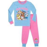 Paw Patrol Girl's Cosy Snuggle Fit Pyjamas in Blue | Size: 12-18 m