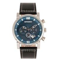 Breed Men's Ryker Chronograph Leather-Band Watch with Date in Blue