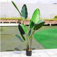 180cm Artificial Banana Leaf Tree Potted Plant