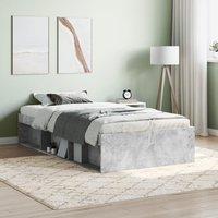 Bed Frame Concrete Grey 90x200 cm