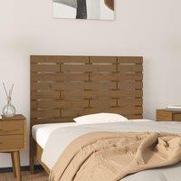 Berkfield Home Wall Headboard Honey Brown 106x3x63 cm Solid Wood Pine | Size: 106 x 3 x 63 cm