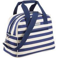 KitchenCraft Lulworth 11.5 Litre Blue Stripe Holdall Style Cool Bag