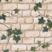 AS Creation Dro Brick Wallpaper in Off-White