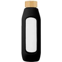Avenue Glass 600ml Water Bottle in Black