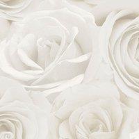 World of Wallpaper Melany Rose Wallpaper in Ivory