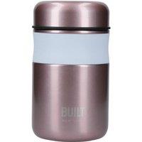 BUILT New York Food Flask 490ml, Rose Pink, 9 x 15.5 cm in Pale Pink