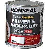 Ronseal Super Flexible Wood Primer & Undercoat White 750Ml