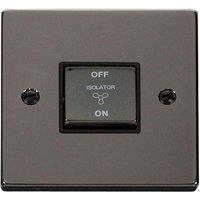 SE Home Black Nickel 10A 1 Gang Ingot 3 Pole Fan Isolation Switch