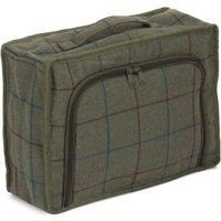 Red Hamper Polyester Green Tweed Cooler Picnic Bag