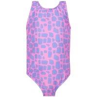 Harry Bear Girl's Animal Print Swimsuit in Pink | Size: 4-5 Years