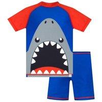 Harry Bear Boy's Shark 2-Piece Swim Set in Blue | Size: 4-5 Years