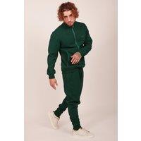 The Wolf Men's Classic Tracksuit Set in Green | Size: Large