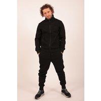 The Wolf Men's Classic Tracksuit Set in Black | Size: Large