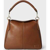 OSPREY LONDON Women's The Oxford Medium Leather Shoulder Bag in Tan