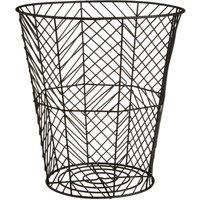 Orsina Stylish Black Powder Coat Storage Basket, Functional Storage Basket For Kitchen, Durable Decorative Basket
