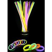 Neel Blue 8" Glowsticks with Bracelet Connectors for Party Supplies, Christmas Decoration - 300pcs