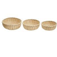 Orsina Lidi Set Of Three Bamboo Baskets in Natural