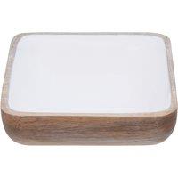 Orsina Kara Medium Natural Bowl, Mango Wood in White