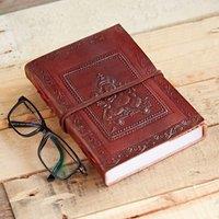 Paper High Ganesh Leather Journal in Brown