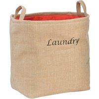 Orsina Natural Jute Laundry Bag, nature friendly Fabric Hamper With Drawstring Closure & Handles, Breathable