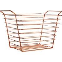 Orsina Shine Large Gold Finish Wire Basket